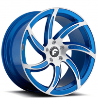 24" Staggered Forgiato Wheels Azioni-M Custom Color Machined Face Forged Rims