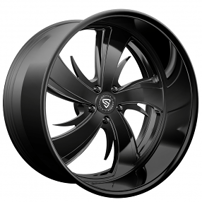 22" Staggered Snyper Forged Wheels Poison Full Black Rims