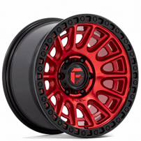 20" Fuel Wheels D834 Cycle Candy Red with Black Ring Off-Road Rims