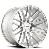 20" Savini Wheels Black Di Forza BM13 Brushed Silver Rims 