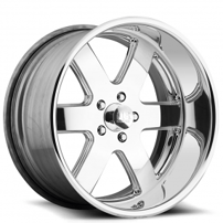 20" U.S. Mags Forged Wheels Hustler 6 US446 Polished Tuckin Series Rims