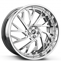 24" Staggered Forgiato Wheels Concentrati-FF Chrome Forged Rims