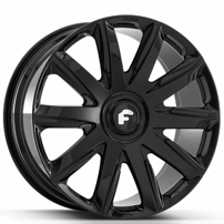 26x10" Forgiato FLOW 004 Gloss Black Floating Cap Flow Forged Wheels (6x135/139, +20mm)