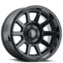 20" ICON Alloys Wheels Recoil Gloss Black Off-Road Rims