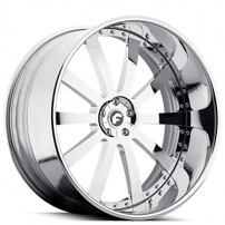 22" Staggered Forgiato Wheels Concavo Chrome Forged Rims