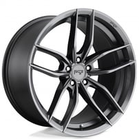 20" Staggered Niche Wheels M204 Vosso Matte Anthracite Rims 