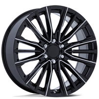 24" Performance Replicas Wheels PR223 Gloss Black Milled Rims