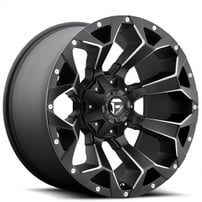 22" Fuel Wheels D546 Assault Black Milled Off-Road Rims 