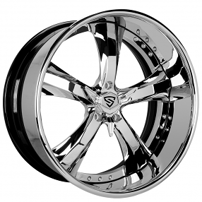 26" Snyper Forged Wheels Mach-5 Chrome High Polished Rims