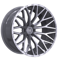 24" TIS Wheels 566BSM Silver with Machined Face Off-Road Rims