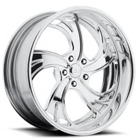 22" U.S. Mags Forged Wheels Cheyenne 5 US413 Polished Tuckin Series Rims