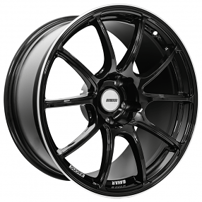 18" Bavar Racing BVR02 Gloss Black with Diamond Cut Lip Flow Formed Wheels (18x9.5/10.5 | 5x114/112/120, +15mm) 