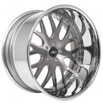 19" AC Forged Wheels ACF709 Double Dark Tint with Chrome Lip Three Piece Rims 