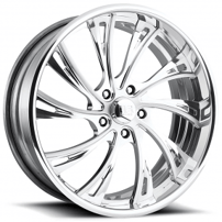 20" U.S. Mags Forged Wheels Slasher US707 Polished Tuckin Series Rims