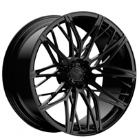 22x9/10.5" Savini Forged NC9 Gloss Black Monoblock Forged Wheels (Blank, Custom Offset)