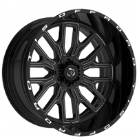 22" TIS Wheels 560BM Gloss Black Milled Off-Road Rims