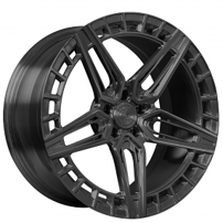 21" Staggered Lexani Forged Wheels LF-Euro Sport M-Carrera Black Monoblock Forged Rims