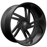 26" Snyper Forged Wheels Torino Full Black Rims
