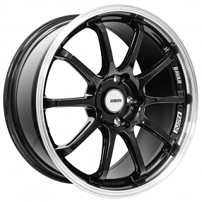 18" Staggered Bavar Racing BVR03 Gloss Black with Diamond Cut Lip Flow Formed Wheels (5x120/5x114/5x112, +30/35mm)