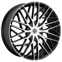 22" Massiv Wheels 925 Executive Black with Machined Face Rims