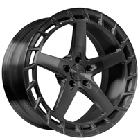 21" Staggered Lexani Forged Wheels LF-Euro Sport M-Formula Black Monoblock Forged Rims