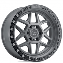 18" Black Rhino Wheels Kelso Battleship Gray with Black Lip Edge and Black Bolts Off-Road Rims 