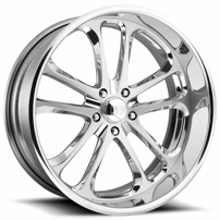 28" U.S. Mags Forged Wheels Invader 5 US448 Polished Vintage Forged 2-Piece Rims