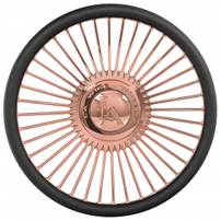 LA Wire Wheels Custom Steering Wheel 40-Spoke Straight Lace Rose Gold (Made IN USA)
