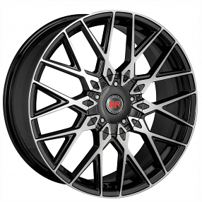 17" Revolution Racing Wheels R24 Black Machined Rims