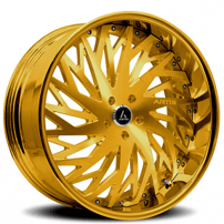 24" Artis Forged Wheels Northtown Gold Rims