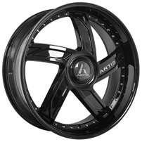 24" Artis Wheels Vestavia XL Gloss Black Rims