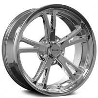 17" Staggered Ridler Wheels 606 Chrome Rims 