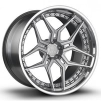 22" Staggered Rohana Forged Wheels RFG5 Custom Finish Rims