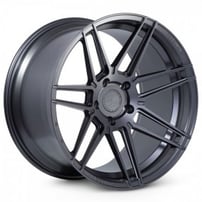 20" Staggered Ferrada Wheels F8-FR6 Matte Graphite Flow Formed Rims