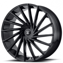 24" Asanti Wheels ABL-18 Matar Gloss Black Rims 