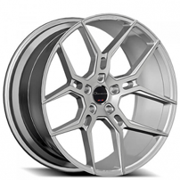 20" Staggered Giovanna Wheels Haleb Silver Machined Rims