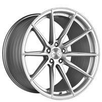 19" Vertini Wheels RFS1.1 Brushed Silver Flow Formed Rims 