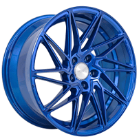 20" Ace Alloy Driven D716 Custom Candy Blue True Directional Wheels (Blank)