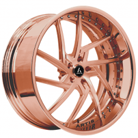 28" Artis Forged Wheels Fairfax Rose Gold Rims