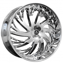 24" Staggered Artis Wheels Decatur Chrome Rims