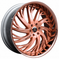 22" Artis Wheels Decatur Custom Rose Gold Rims