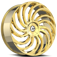 28" Azara Wheels AZA-534 Gold Rims