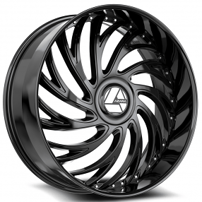 28" Azara Wheels AZX-101 Gloss Black Rims