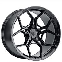 24" Blaque Diamond Wheels BD-F25 Gloss Black Flow Forged Rims