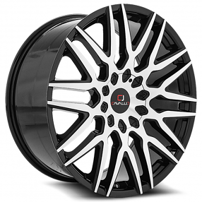 24" Cavallo Wheels CLV-24 Gloss Black Machined Rims