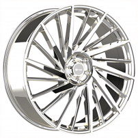 24" Eclipse Wheels 105 Chrome Rims