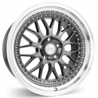 18" Staggered ESR Wheels SR01 Gunmetal JDM Style Rims