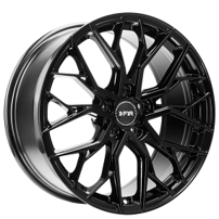 19" Staggered F1R Wheels FS3 Gloss Black Rims