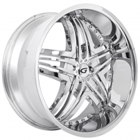 20" Diablo-Gianna Wheels Blitz Full Chrome Rims 