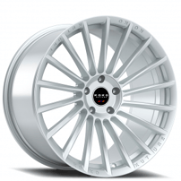 22" Koko Kuture Wheels URFA Gloss Silver Flow Formed Rims